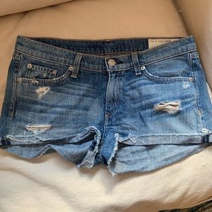 Rag & bone “the cutoff” denim shorts 28